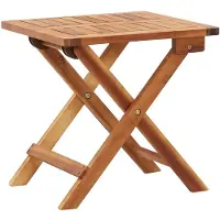 vidaXL Garten-Couchtisch Klappbar 40x40x40 cm Massivholz Akazie