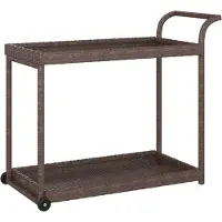 vidaXL Barwagen Braun 100x45x83 cm Poly Rattan