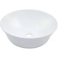 vidaXL Waschbecken 41 x 12,5 cm Keramik Weiß