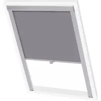 vidaXL Verdunkelungsrollo Grau F06