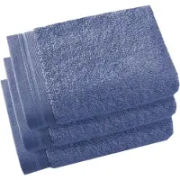 De Witte Lietaer Gästehandtuch Contessa Sapphire Blue (40 x 60 cm)(3er Set)