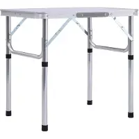 vidaXL Faltbarer Campingtisch Aus Aluminium 60x45 Cm