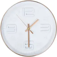 vidaXL Wanduhr Kupferoptik 30 cm