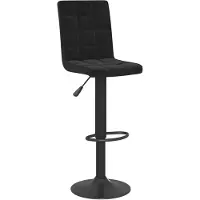 vidaXL Barhocker Schwarz Samt