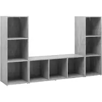 vidaXL | TV-Schränk | 3 pcs 37 x 35 x 107.5 cm