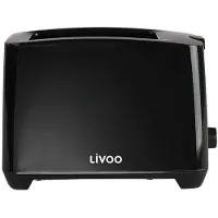 Livoo DOD162N, 2 Scheibe(n), Schwarz, Polypropylen (PP), Tasten, Drehregler, 750 W, 250 mm