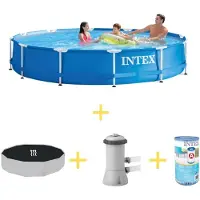 Intex Frame Pool Rund - 366x76 cm - 4-teilig S21332