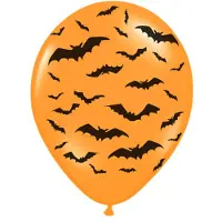 Blokker Halloween Luftballon Fledermäuse orange