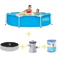 Intex Frame Pool Rund - 244x51 cm - 4-teilig S21324