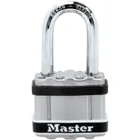 Masterlock Schlüsselschloss aus laminiertem Stahl, 4 Schlüssel, Excell Marine L.44 mm