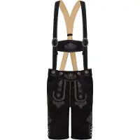 Stockerpoint Lederhose "Beppo 4" in schwarz gespeckt | Gr.: 54