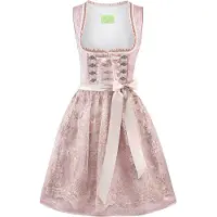 Stockerpoint Damen Amena Mini Dirndl mit Kanten Schürze, gewebt