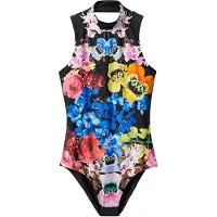 Desigual Damen Schwarz MultiÄrmelloses Oberteil