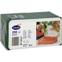 Duni Servietten, 24x24 Dunkelgrün 3-lagig (250 Stk./Pkg.)