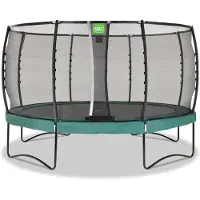 Exit Allure Premium Trampolin ø427cm, auf Beinen, Rund, Grün
