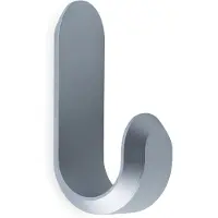 Normann Copenhagen Handtuchhaken Curve Mini Haken Matt Silver (2er-Set)