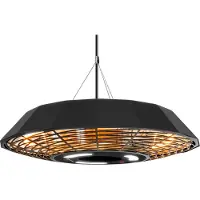 Trotec Design-Deckenheizstrahler IR 2010 SC | Heizleistung von 2.000 W | Gleichmäßige Rundumwärme für bis zu 15 m²