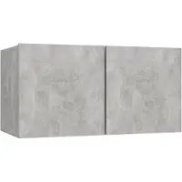 vidaXL TV-Hängeschrank Betongrau 60x30x30 cm