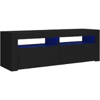 vidaXL TV-Schrank mit LED-Leuchten Schwarz 120x35x40 cm