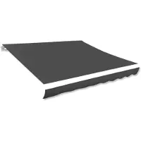 vidaXL Ersatzstoff für Markise Grau 480x295 cm Polyester