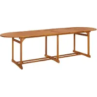vidaXL Garten-Esstisch 280x90x75 cm Massivholz Akazie