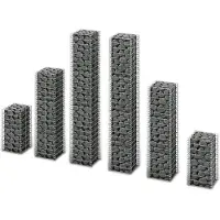 vidaXL Gabionen-Set 6-tlg. Verzinkter Draht