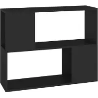 vidaXL TV-Schrank Schwarz 80x24x63 cm Holzwerkstoff