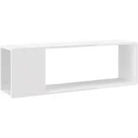 vidaXL TV-Schrank Hochglanz-Weiß 100x24x32 cm Holzwerkstoff