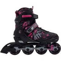 KRF Xr-190 Kinder-inlineskates Schwarz EU 34-37 Jungen,Mädchen Schwarz EU 34-37