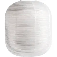 HAY Lampenschirm Paper Shade Ellipse, 70 cm – ohne Kabelset Ellipse, weiß / opal, für Wohn- / Esszimmer, Papier / Lunolit / Lunopal, Skandinavisch
