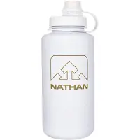 Nathan BigShot 1L - Trinkflasche White / White / Gold One Size