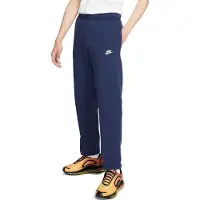Nike Sportswear Club Fleece-Jogger mit offenem Saum in Marineblau