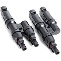 Pni Mc4 Splitter Stecker/buchse 4-6 Mm Schwarz Schwarz One Size