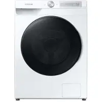 Samsung WD80T634DBH, Frontlader, Freistehend, Weiß, Links, Drehregler, Diamond drum
