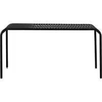Ebuy24 Stella Gartentisch 150x90 cm schwarz.