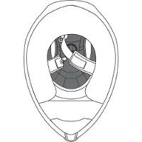 AGV Compact/numo St Innenpolsterung Schwarz XL Schwarz XL