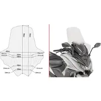 Givi D6110s Kymco Ak 550 Windschutzscheibe