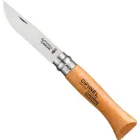 Opinel No. 06 Taschenmesser, Kohlenstoffstahl, Klingenlänge 7 cm