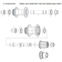 Zipp Hinterradachse 176D DB