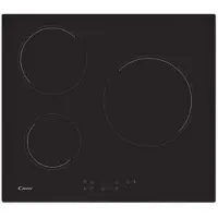 Candy Timeless CH63CT, Schwarz, Integriert, 59 cm, Keramik, Glaskeramik, 3 Zone(n)