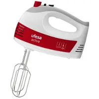 Ufesa BV4650 ACTIVA, Handmixer, Rot, Weiß, Kneten, Mixen, 400 W