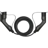 Deltaco EV-1105, Schwarz, Typ 2, Typ 1, Abgewinkelt, Abgewinkelt, Schwarz