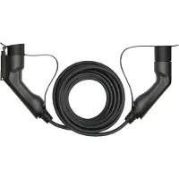 Deltaco EV-1107, Schwarz, Typ 2, Typ 1, Abgewinkelt, Abgewinkelt, Schwarz