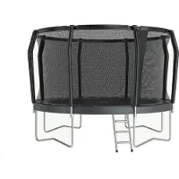 Akrobat Orbit Pro trampolin 430 cm Anthrazit mit sicherheitsnetz
