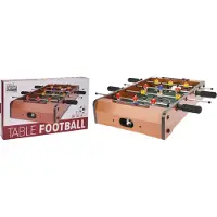 Home Styling Collection Fußballtisch Holz 50 x 31 x 9 cm - inkl. 2 Fußbälle und Punktezähler