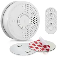SHD by OneConcept Rauchmelder mit Magnethalterung, 5x Mini-Rauchmelder, Feuermelder mit Batterie, Rauchmelder für Küche, Büro, Wohnwagen, 5er-Set Brandmelder mit Testfunktion & Stummschaltung