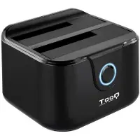 TooQ Dual-Dockstation TQDS-802B 2.5"-3.5" HDD SATA USB 3.0 Schwarz