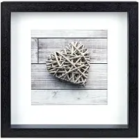 Hama Scala, MDF-Platten, Schwarz, Einzelbilderrahmen, 15 x 15 cm, Quadratisch, Nachdenklich