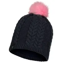 Buff Knitted & Fleece Beanie Schwarz