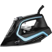 Ufesa PV2600, Trocken- & Dampfbügeleisen, Keramik-Bügelsohle, 180 g/min, Schwarz, 35 g/min, Manuell